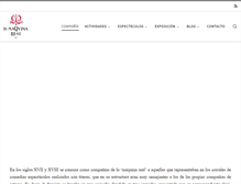 Tablet Screenshot of lamaquinareal.com